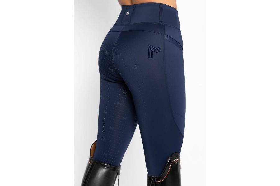 Mallas Maximilian Studio Riding Full Grip Navy | Equestrian. Calvet