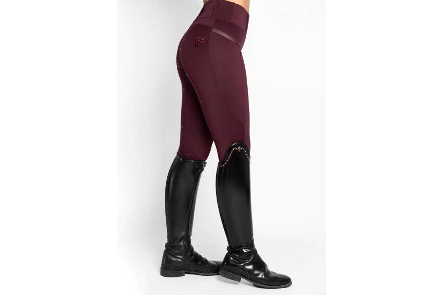 Malles Maximilian Studio Riding Full Grip Burgundy |Cavall i Genet a