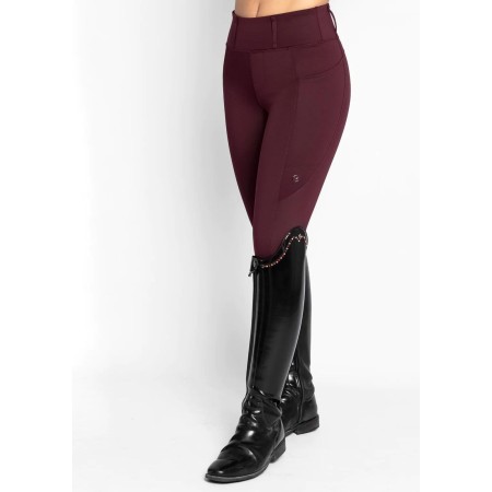 Mallas Maximilian Studio Riding Full Grip Burgundy | Equestrian. Calvet