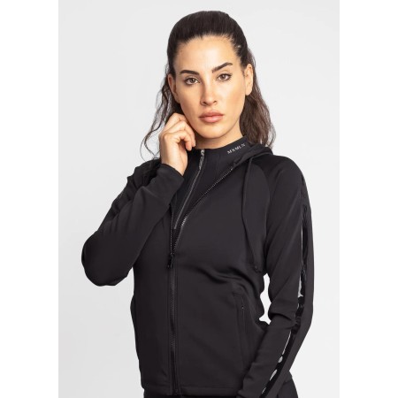 Sudadera Maximilian Reflection Zip Negra | Equestrian. Calvet Animals i 2