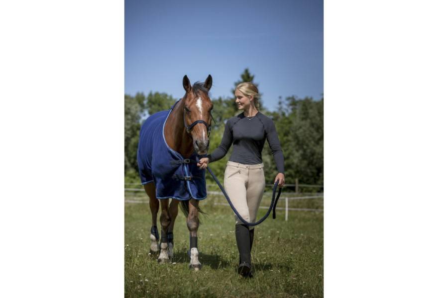 Manta Caballo Polar Riding World Azul Marino | Equestrian. Calvet Animals