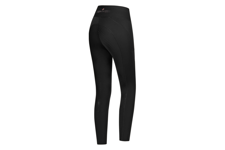 Pantalones Mujer Elt Milla Thermal Culera Silicona Negro | Equestrian.