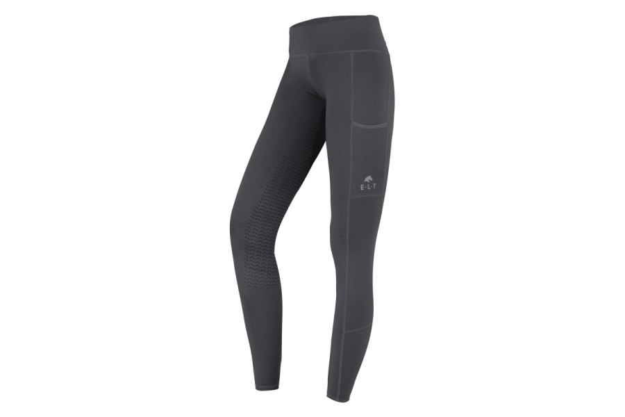 Pantalones Mujer Elt Ella Thermal Culera Silicona Asphalt | Equestrian.