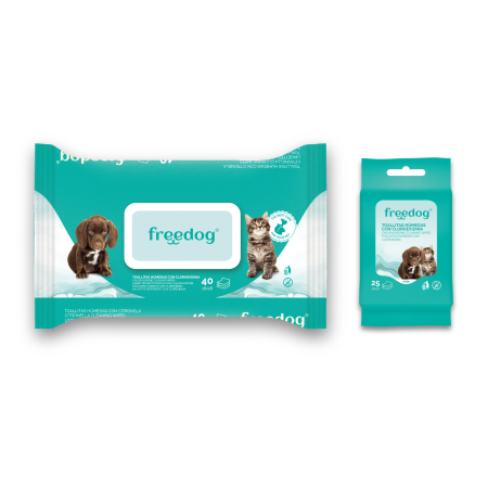 Toallitas Húmedas Freedog Clorexidina para perros | Calvet Animales y Plantas