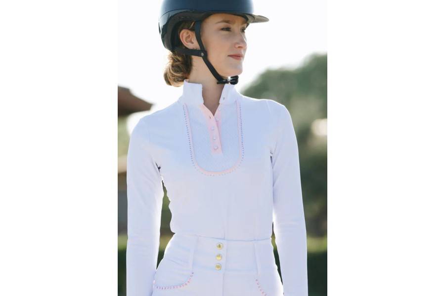 Base Layer Haute Competició Màniga Llarga Blanc |Cavall i Genet a