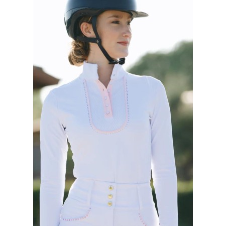 Base Layer Haute Competició Màniga Llarga Blanc |Cavall i Genet a