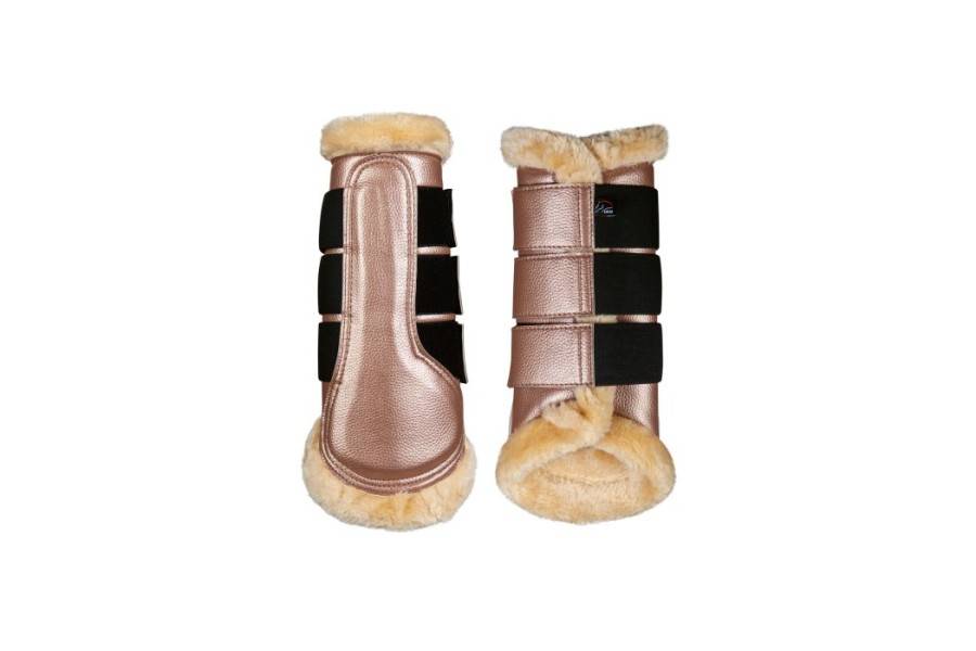 Protectores HKM Comfort Premium Fur Rosa/Oro | Equestrian. Calvet Animals
