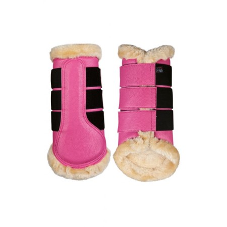 Protectores HKM Comfort Premium Fur Rosa | Equestrian. Calvet Animals i