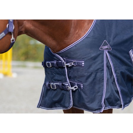 Manta Caballo Exterior QHP Luxury 200G Azul Marino | Equestrian. Calvet