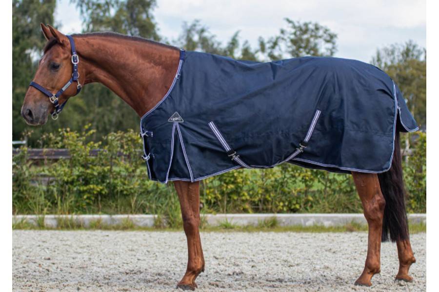 Manta Cavall Exterior QHP Luxury 200G Blau Marí |Cavall i Genet a