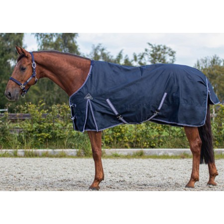 Manta Caballo Exterior QHP Luxury 200G Azul Marino | Equestrian. Calvet
