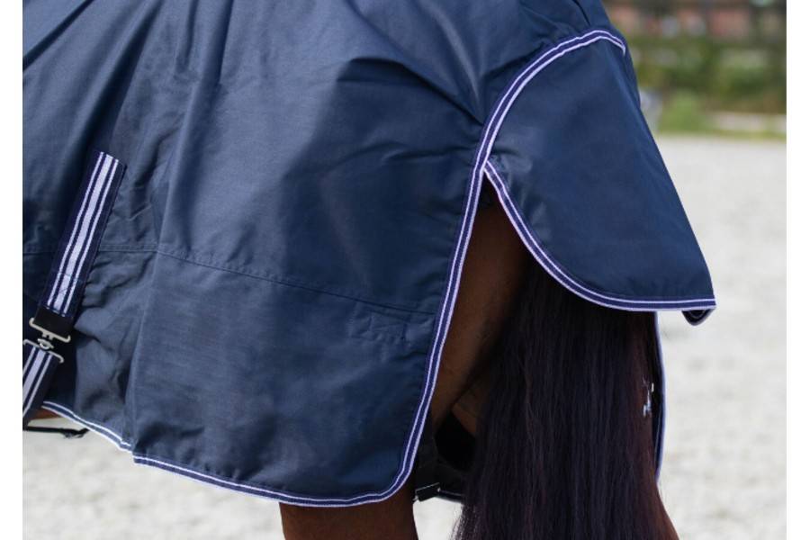 Manta Caballo Exterior QHP Luxury 200G Azul Marino | Equestrian. Calvet