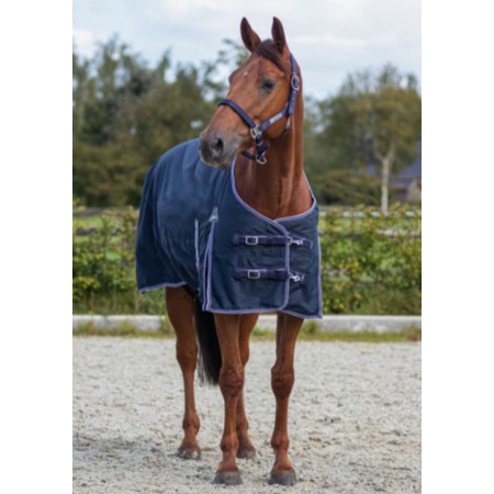 Manta Caballo Exterior QHP Luxury 200G Azul Marino | Equestrian. Calvet