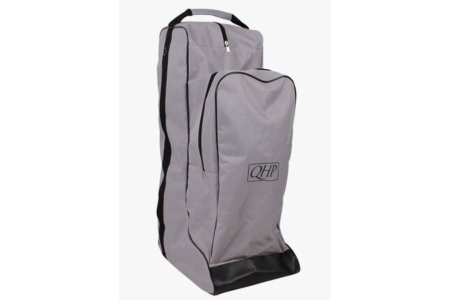 Funda Botes I Casc QHP Grisa/Negra |Cavall i Genet a Equestrian, Calvet