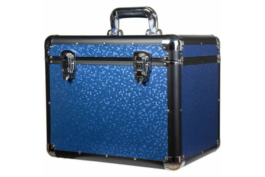 Caja Guarda Cepillos HKM Glam Azul | Equestrian. Calvet Animals i Plantes.