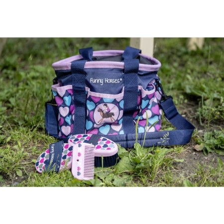 Bossa Guarda Estris HKM Funny Hearts Blau Marí |Cavall i Genet a