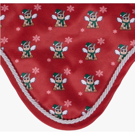 Orejeras QHP Merry Crhistmas Rojo | Equestrian. Calvet Animals i Plantes.
