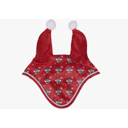 Orejeras QHP Merry Crhistmas Rojo | Equestrian. Calvet Animals i Plantes.