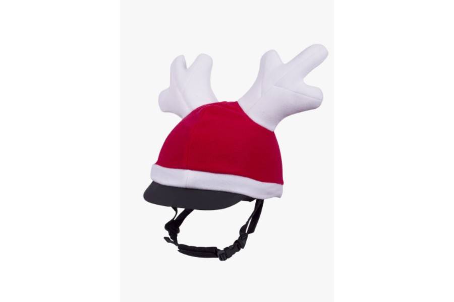 Gorro Funda Casc QHP Christmas Vermell |Cavall i Genet a Equestrian