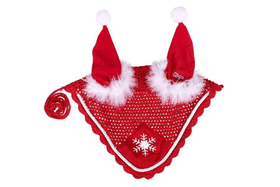 Orejeras QHP Christmas Rojo | Equestrian. Calvet Animals i Plantes.