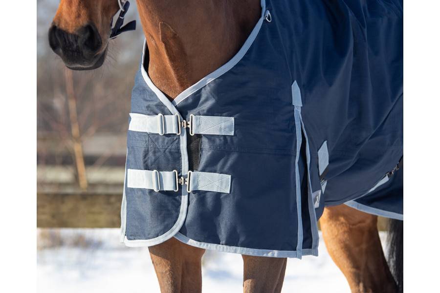 Manta Caballo Exterior QHP 600D Azul Oscuro | Equestrian. Calvet Animals i
