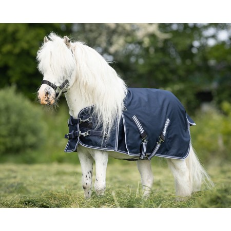 Manta Caballo Exterior QHP Falabella 200g Azul Marino | Equestrian. Calvet