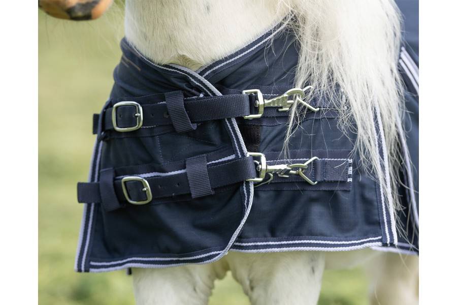 Manta Caballo Exterior QHP Falabella 200g Azul Marino | Equestrian. Calvet