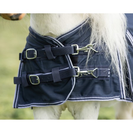 Manta Cavall Exterior QHP Falabella 200g Blau Marí |Cavall i Genet a