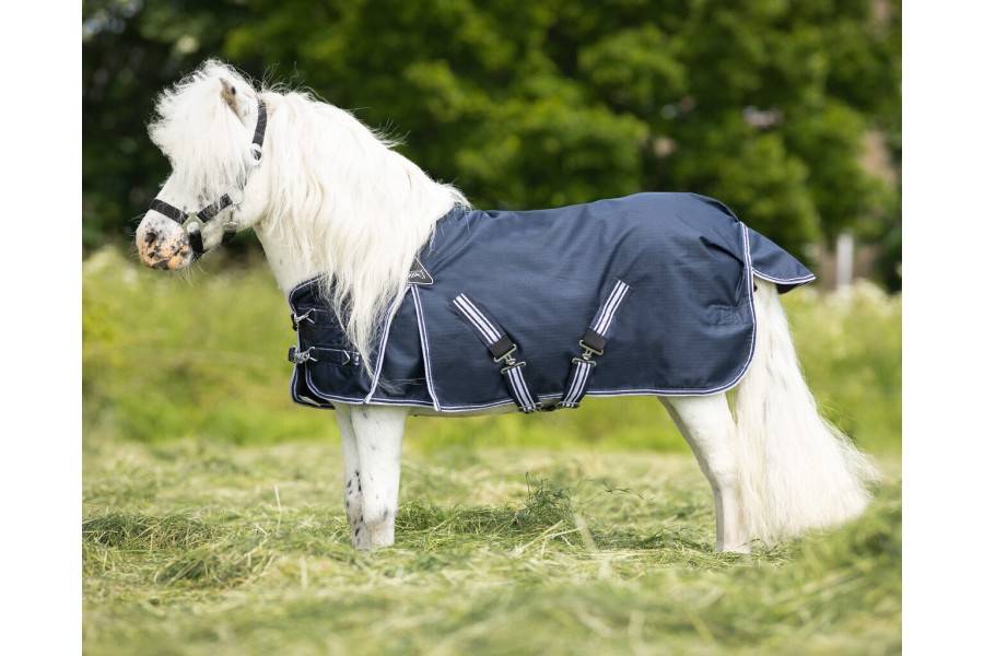 Manta Caballo Exterior QHP Falabella 200g Azul Marino | Equestrian. Calvet