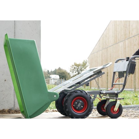 Carretó Basculant Elèctric Amb Bateria 300L |Cavall i Genet a Equestrian