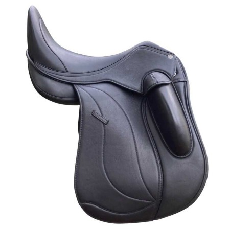 Silla Inglesa Doma Omega Monofaldón Negra Kit Puentes | Equestrian. Calvet