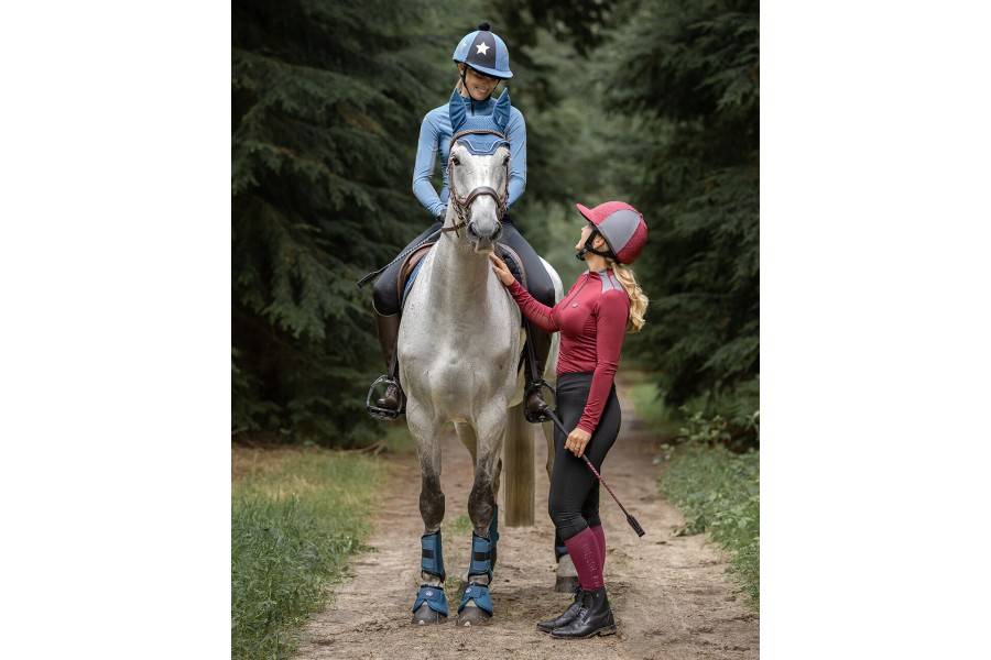 Protectores Delanteros QHP Cross Techincal Steel Blue | Equestrian. Calvet