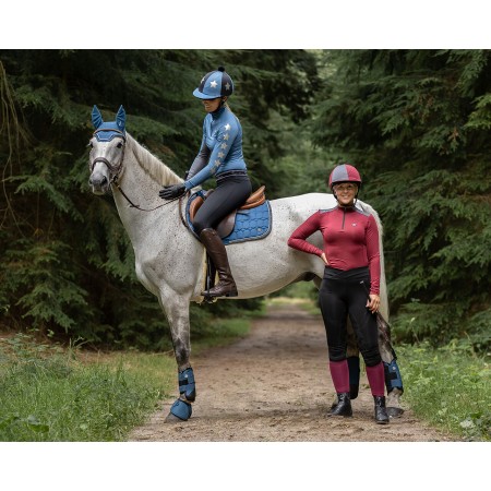 Protectores Traseros QHP Cross Techincal Steel Blue | Equestrian. Calvet