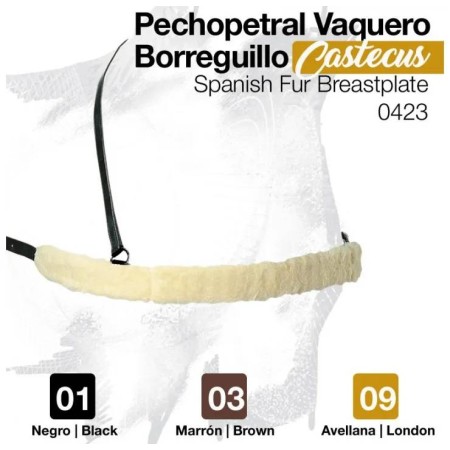 Pitpetral Vaquer Folrat Borreguillo Negre |Cavall i Genet a Equestrian