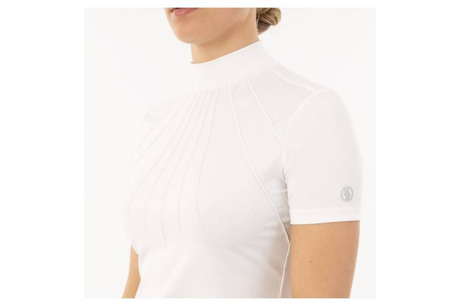 Polo Competició Dona Màniga Curta BR Eleonora Blanc |Cavall i Genet a