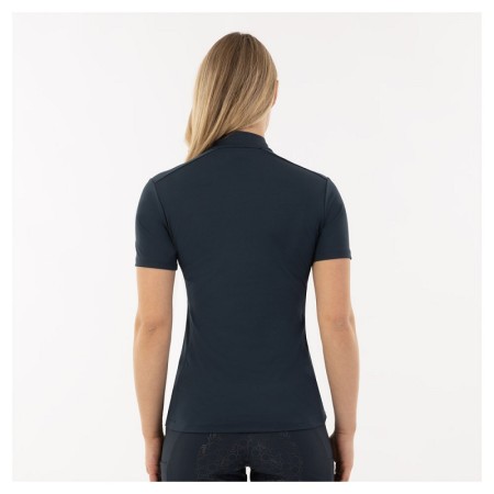 Camiseta Mujer Manga Corta BR Estelle Zip-Up Blueberry | Equestrian.
