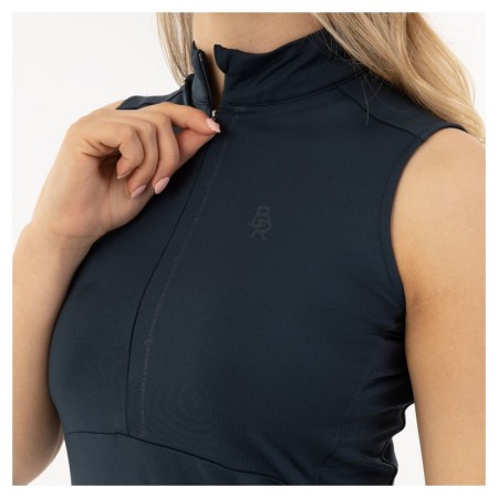 Camiseta Mujer Sin Mangas BR Edith Zip-Up Blueberry | Equestrian. Calvet 2