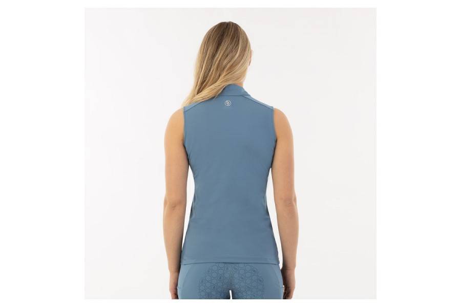 Camiseta Mujer Sin Mangas BR Edith Zip-Up Captain's Blue | Equestrian.