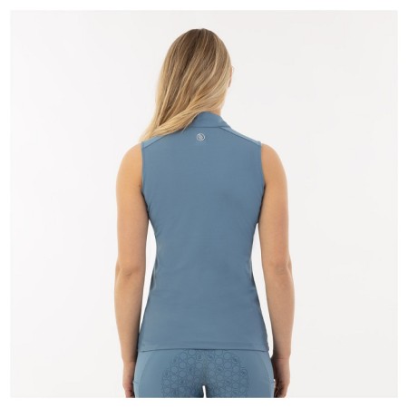 Camiseta Mujer Sin Mangas BR Edith Zip-Up Captain's Blue | Equestrian.