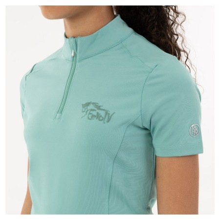 Camiseta Niño/a Manga Corta BR Eevolv Emery Zip-Up Canton | Equestrian. 2