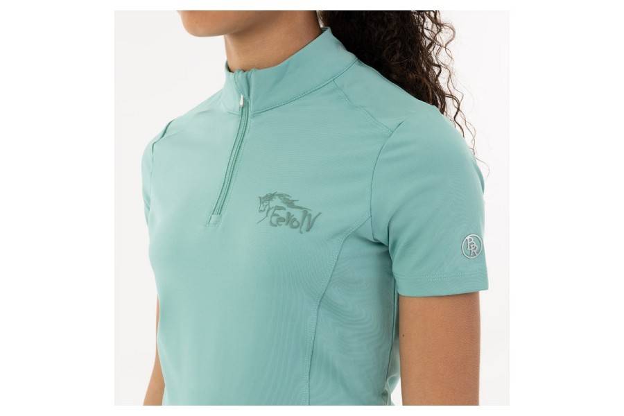 Camiseta Niño/a Manga Corta BR Eevolv Emery Zip-Up Canton | Equestrian.