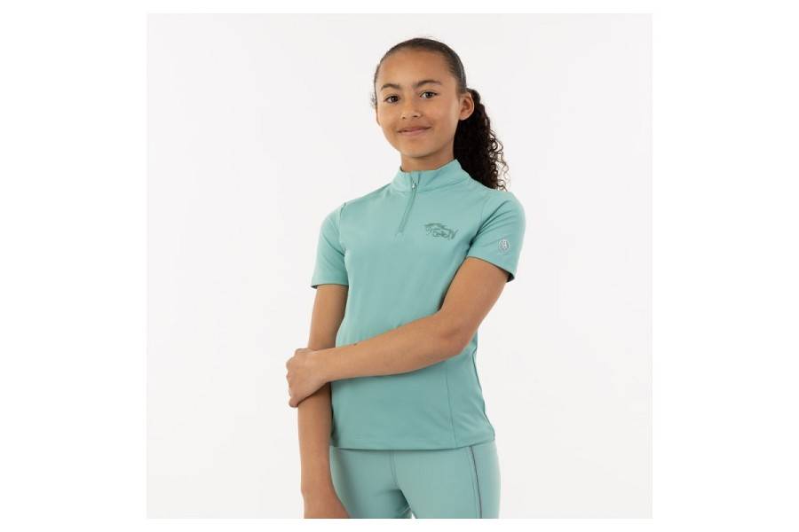 Camiseta Niño/a Manga Corta BR Eevolv Emery Zip-Up Canton | Equestrian.