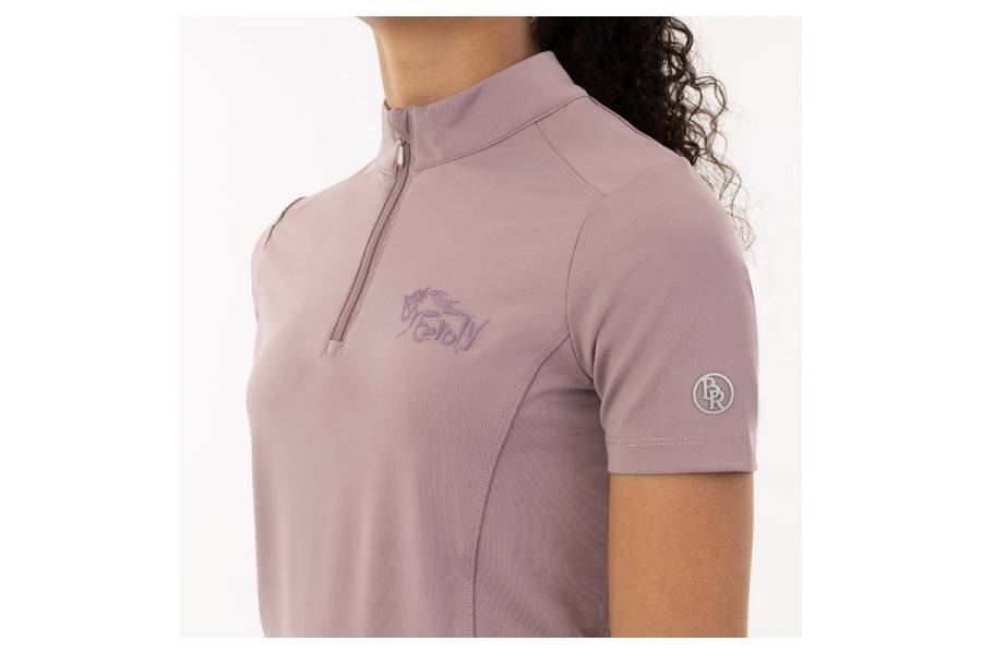 Samarreta Nen/a Màniga Curta BR Eevolv Emery Zip-Up Eldelberry |Cavall i