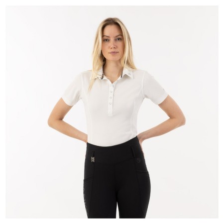 Polo Dona Màniga Curta ANKY Essential Blanc |Cavall i Genet a Equestrian