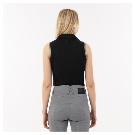 Polo Dona Sense Mànigues ANKY ATC241202 Negre |Cavall i Genet a