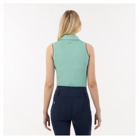Polo Mujer Sin Mangas ANKY ATC241202 Green Sea | Equestrian. Calvet