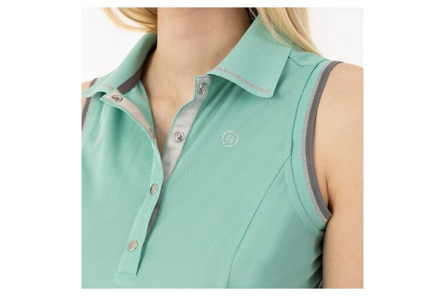 Polo Mujer Sin Mangas ANKY ATC241202 Green Sea | Equestrian. Calvet