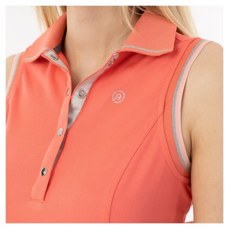 Polo Mujer Sin Mangas ANKY ATC241202 Sugar Coral | Equestrian. Calvet