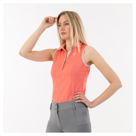 Polo Mujer Sin Mangas ANKY ATC241202 Sugar Coral | Equestrian. Calvet
