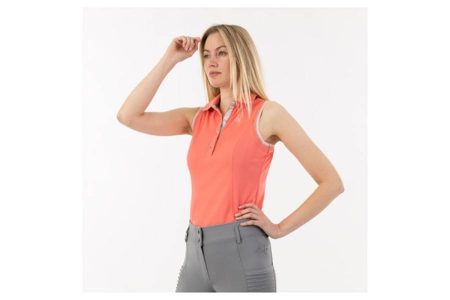 Polo Dona Sense Mànigues ANKY ATC241202 Sugar Coral |Cavall i Genet a